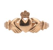 HALLMARKED 9CT CLADDAGH RING