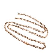 EARLY 20TH CENTURY 9CT GOLD CHAIN LINK NECKLACE