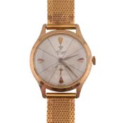 GOLD PLATED LINGS 21 PRIX MID CENTURY WRISTWATCH