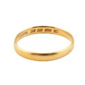 HALLMARKED 22CT GOLD BAND RING