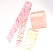 THREE CARTIER SILK SCARVES