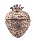19TH CENTURY HEART VINAIGRETTE PENDANT
