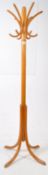 VINTAGE 20TH CENTURY THONET STYLE FLOOR STANDING COAT STAND