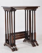 19TH CENTURY VICTORIAN MAHOGANY NEST OF TABLES