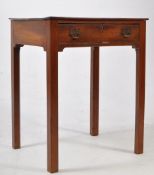 19TH CENTURY MAHOGANY LOWBOY WRITING TABLE