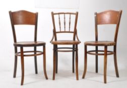 PAIR OF 20TH CENTURY CZECH FISCHEL BISTRO CHAIRS