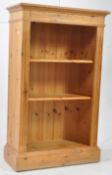LATE 20TH CENTURY PINE WOOD BOOKCASE