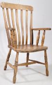 VICTORIAN 19TH CENTURY BEECH AND ELM WOOD WINDSOR CHAIR