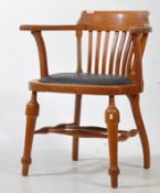 EARLY 20TH CENTURY CIRCA 1930S CAPTAINS OFFICE DESK CHAIR