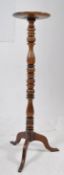20TH CENTURY TURNED MAHOGANY PLANT STAND JARDINIERE