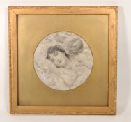19TH CENTURY MONOCHROME PRINT OF A LADY