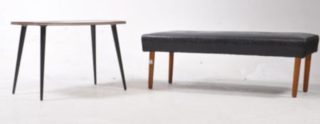 MID CENTURY OTTOMAN FOOTSTOOL