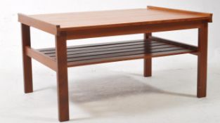 BRITISH MODERN DESIGN - RETRO TEAK COFFEE TABLE