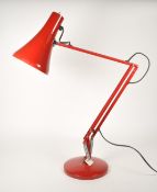 VINTAGE 20TH CENTURY RED INDUSTRIAL ANGLEPOISE TABLE LAMP