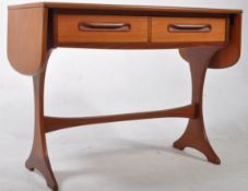 G PLAN FURNITURE - FRESCO PATTERN TEAK DROP LEAF WRITING TABLE
