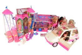 BARBIE - COLLECTION OF BARBIE DOLLS INC ACCESSORIES, VOLLEYBALL FUN SET & MINI VAN