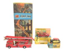 DIECAST - CORGI TOYS DIECAST MINI-COOPER, MINI MARCOS & SIMON SNORKEL FIRE ENGINE