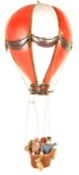 1970S RESIN HOT AIR BALLOON HANGING FIGURE