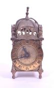 20TH CENTURY SMITHS BRASS LANTERN CLOCK