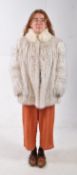 FEMINA FURS - VINTAGE LATE 20TH CENTURY BLUE FOX FUR COAT JACKET
