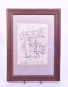 20TH CENTURY PEN ILLUSTRATION DRAWING