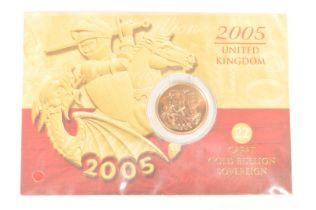 ROYAL MINT - 2005 22CT GOLD BULLION SOVEREIGN