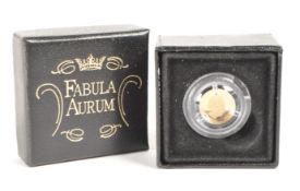 2009 TRISTAN DA CUNHA 24 CT GOLD HALF CROWN