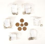 COLLECTION OF 1920S-1960S BRITISH SILVER SIXPENCE