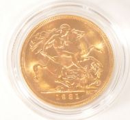 1931 GEORGE V 22CT FINE GOLD SOVEREIGN COIN