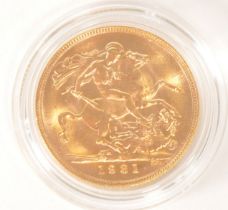 1931 GEORGE V 22CT FINE GOLD SOVEREIGN COIN