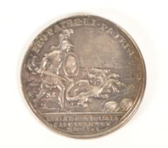 J H WOLFF - SIEGE OF CARLISLE SILVER COMMEMORATIVE MEDAL