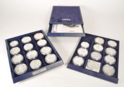 THE OFFICIAL EURO COLLECTION - 1990S SILVER PROOF COIN SET