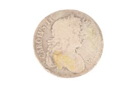 1670 KING CHARLES II SILVER CROWN COIN