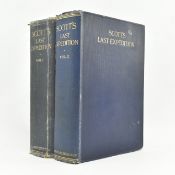FALCON SCOTT, ROBERT. 1913 SCOTT'S LAST EXPEDITION FIRST EDITION TWO VOLUMES IN CLOTH