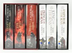 FANTASY:- LAWRENCE, MARK. THE BROKEN EMPIRE TRILOGY & THE RED QUEEN'S WAR TRILOGY IN SLIPCASES