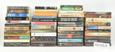 SIGNED MODERN FIRST EDITIONS & PROOF COPIES. COLLECTION OF HISTORICAL FICTION & THRILLERS