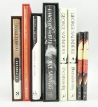SAUNDERS, GEORGE. COLLECTION OF SIX SIGNED FIRST EDITIONS INCL. LINCOLN IN THE BARDO