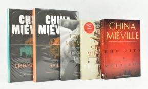 MIEVILLE, CHINA. FOUR SIGNED FIRST EDITIONS & A PROOF COPY