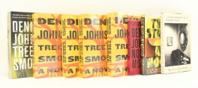 JOHNSON, DENIS. COLLECTION OF EIGHT SIGNED FIRST EDITION & PROOF COPIES