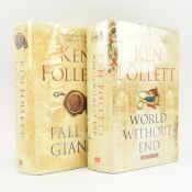 FOLLETT, KEN. TWO SIGNED FIRST EDITIONS FROM THE KINGSBRIDGE & CENTURY TRILOGIES
