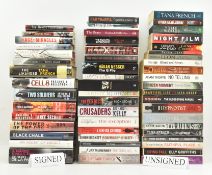 CRIME & THRILLERS. LARGE COLLECTION OF SIGNED & UNSIGNED FIRST EDITIONS AND PROOF COPIES