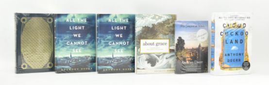 DOERR, ANTHONY. SIX SIGNED FIRST EDITIONS INCL. ALL THE LIGHT WE CANNOT SEE & LIM EDS
