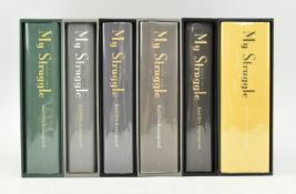 OVE KNAUSGAARD, KLAUS. COMPLETE SIGNED SET OF SIX MY STRUGGLE US EDITIONS IN SLIPCASES