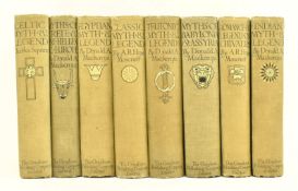 LIBRARY SET. C1930S MYTHS AND LEGENDS EIGHT VOLUME SET PUBL. GRESHAM PUBLISHING