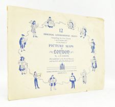 SAYER, J. P. 1947 12 ORIGINAL LITHOGRAPHIC PRINTS OF THE FIRST TWELVE PICTURE MAPS OF LONDON