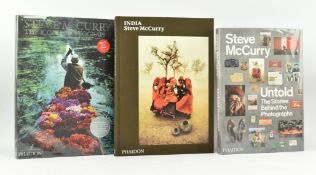 PHOTOGRAPHY:- MCCURRY, STEVE. THREE PHAIDON PUBLISHED SIGNED PHOTOGRAPHY BOOKS