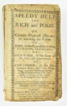 HEYDEN, HERMANN VAN DER. 1653 SPEEDY HELP FOR RICH AND POOR FIRST ENGLISH EDITION IN ORIG. BINDING