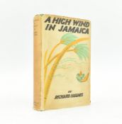 HUGHES, RICHARD. 1929 A HIGH WIND IN JAMAICA FIRST EDITION IN DUST WRAPPER