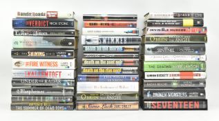 SIGNED MODERN FIRST EDITIONS. COLLECTION OF SIGNED THRILLERS & CRIME TITLES