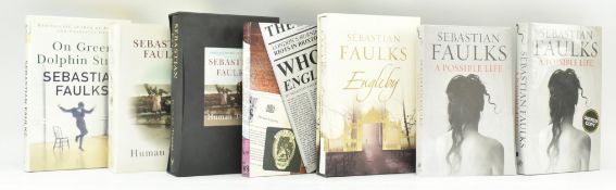 FAULKS, SEBASTIAN. COLLECTION OF SEVEN SIGNED FIRST, LIMITED EDITIONS & PROOF COPIES